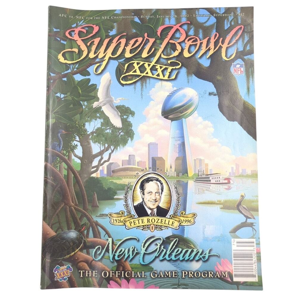 Super Bowl XXXI Official Game Program 1997 New Orleans NFL Football Packers Pats